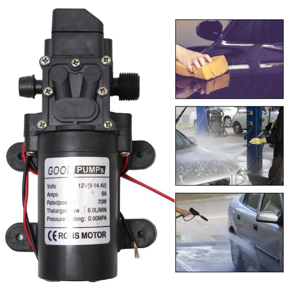 60W DC 12V High Pressure Auto Diaphragm Water Pump 115 PSI Self-Priming Water Pump For Water Purifier Pressurizer Caravan Boat
60W DC 12V High Pressure Auto Diaphragm Water Pump 115 PSI Self-Priming Water Pump For Water Purifier Pressurizer Caravan Boat