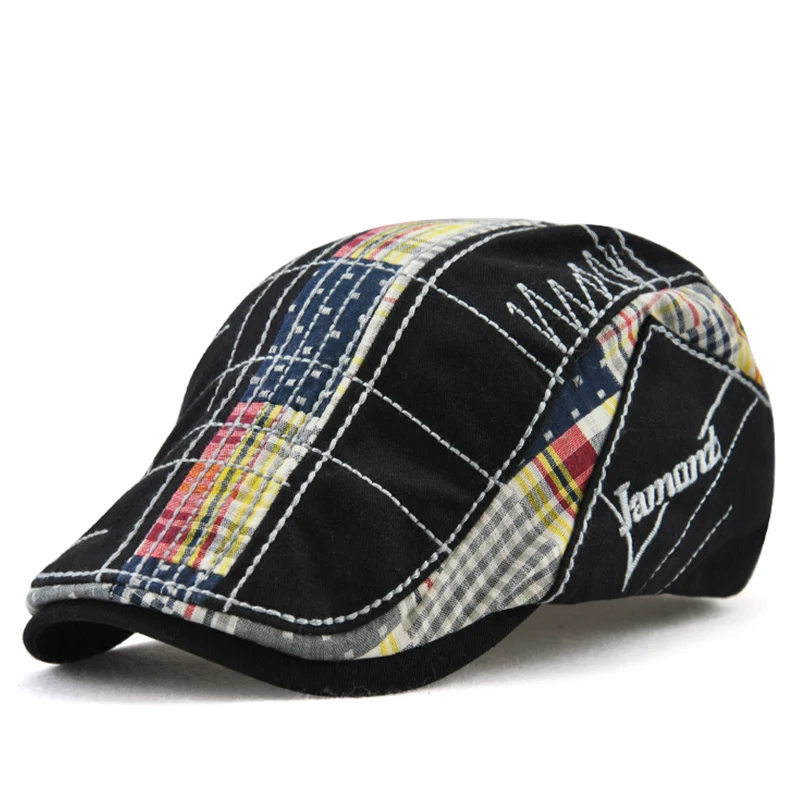 2018 New Casual Newsboy Caps Irregular Embroidery Beret Plaid Stitching Outdoor Forward Hat Cotton Men Women's Cap High Quality
2018 New Casual Newsboy Caps Irregular Embroidery Beret Plaid Stitching Outdoor Forward Hat Cotton Men Women's Cap High Quality