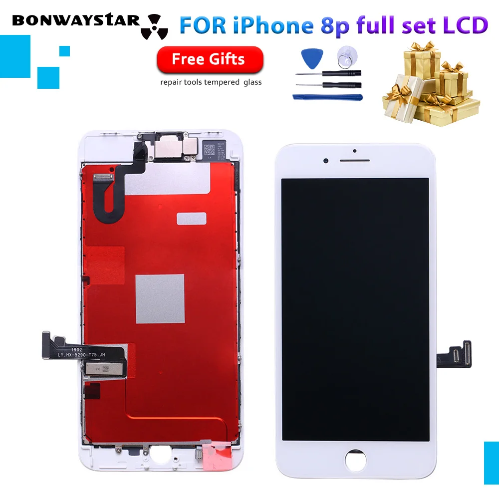3D Touch Screen For iPhone 8 Plus 8p LCD Display Touch No Dead Pixe Screen Digitizer Assembly Complete LCD front camera +tools
3D Touch Screen For iPhone 8 Plus 8p LCD Display Touch No Dead Pixe Screen Digitizer Assembly Complete LCD front camera +tools
