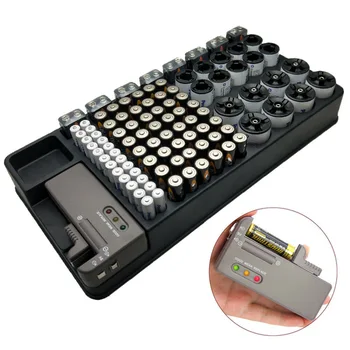 Battery Storage Organizer Holder Battery Caddy Rack Case Box with Tester CLH@8
Battery Storage Organizer Holder Battery Caddy Rack Case Box with Tester CLH@8