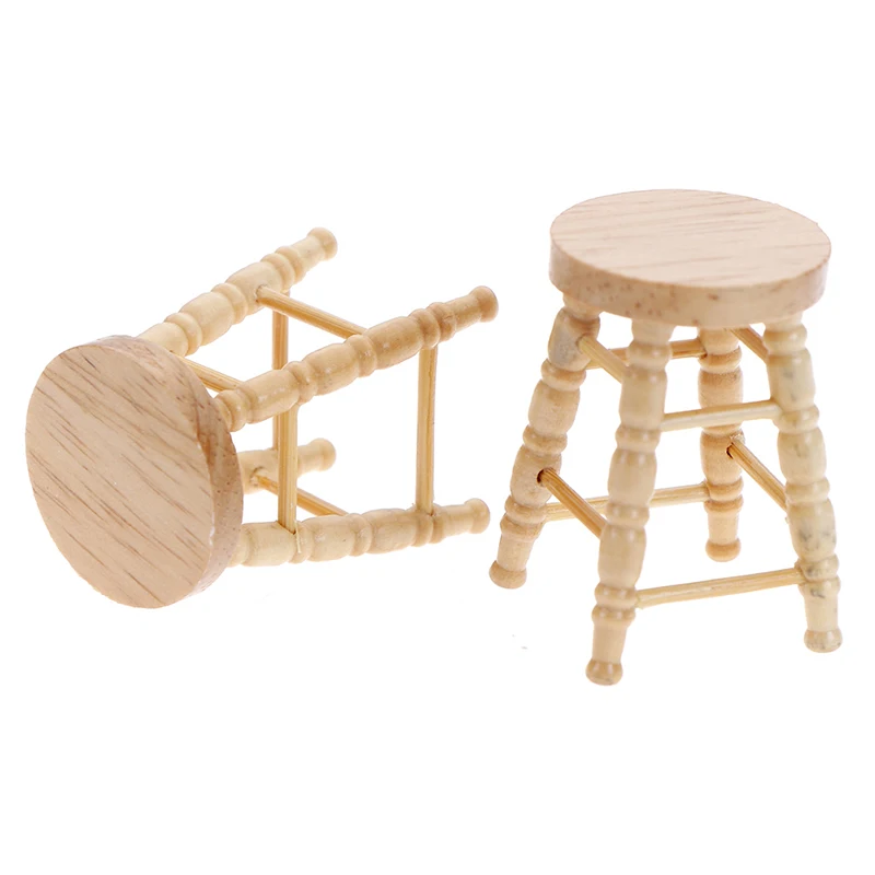 1/12 Dollhouse Wooden Miniature Accessories Mini Stool Simulation Chair Furniture Model Toys for Doll House Decoration
1/12 Dollhouse Wooden Miniature Accessories Mini Stool Simulation Chair Furniture Model Toys for Doll House Decoration