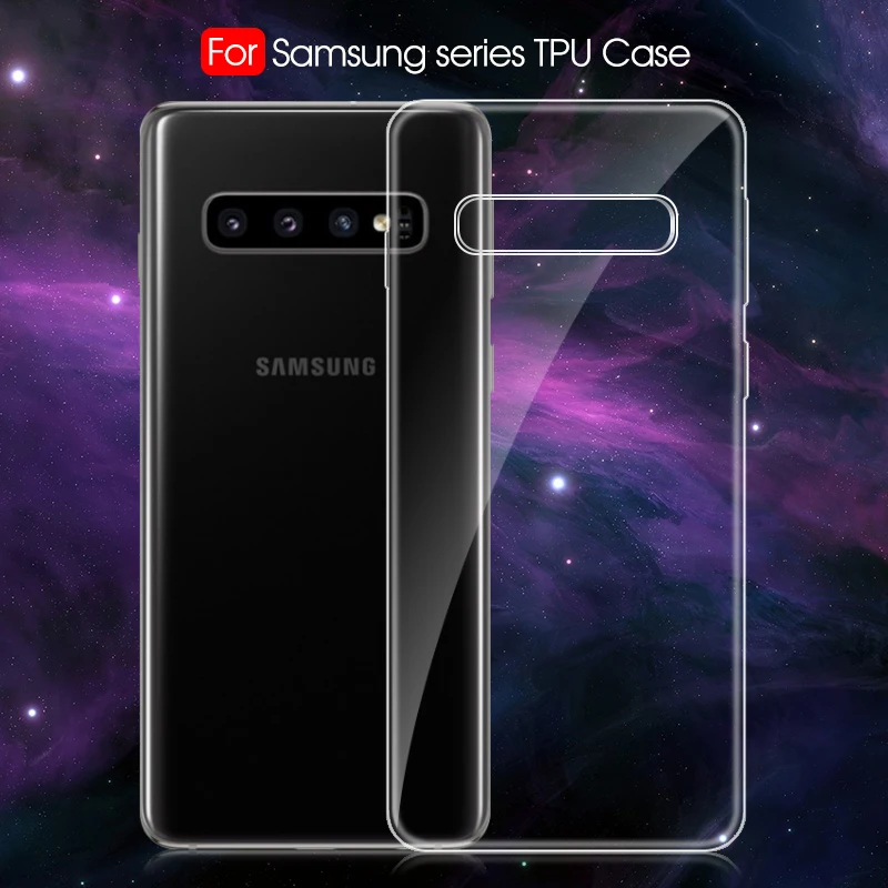 Мягкий прозрачный силиконовый чехол для Samsung Galaxy S10 S9 S8 Plus S7 A70 A60 A50 A40 A30 A20 A10 M30 M20 M10