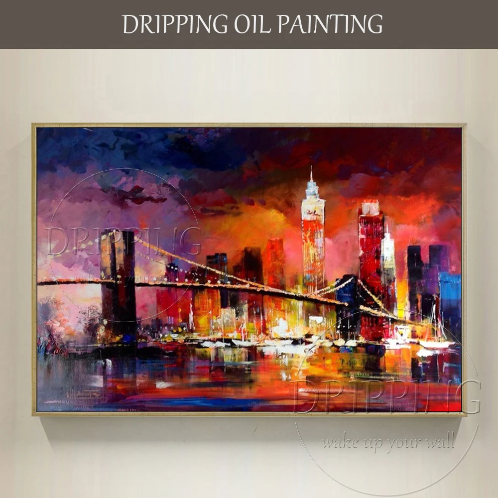 Excellent Artist Hand-painted Abstract New York Landscape Oil Painting on Canvas Abstract Colorful New York Skyline Oil Painting
Excellent Artist Hand-painted Abstract New York Landscape Oil Painting on Canvas Abstract Colorful New York Skyline Oil Painting