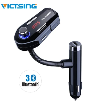 VicTsing Car Bluetooth FM transmitter Universal Wireless FM Transmitter Car Charger 2 USB Hand-free Car Kit 3.5mm Audio Port
VicTsing Car Bluetooth FM transmitter Universal Wireless FM Transmitter Car Charger 2 USB Hand-free Car Kit 3.5mm Audio Port