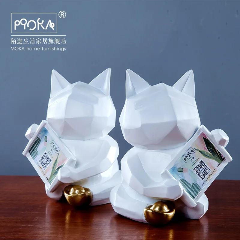Lucky Cat Scandinavian Simple Geometric Cashier Gifts Creative Small Gifts Feng Shui Home Decoration Figurines & Miniatures
Lucky Cat Scandinavian Simple Geometric Cashier Gifts Creative Small Gifts Feng Shui Home Decoration Figurines & Miniatures