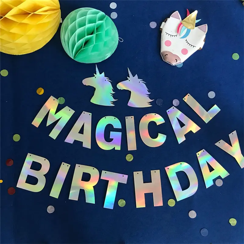 3 Meter Unicorn Magical Birthday Flag Happy Party Garland Decoration Birthday Banner Bunting Decorations Supplies SAD41
3 Meter Unicorn Magical Birthday Flag Happy Party Garland Decoration Birthday Banner Bunting Decorations Supplies SAD41