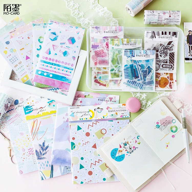 Geometry Collage Color Decorative Stationery Stickers Scrapbooking DIY Diary Album Stick Lable
Geometry Collage Color Decorative Stationery Stickers Scrapbooking DIY Diary Album Stick Lable
