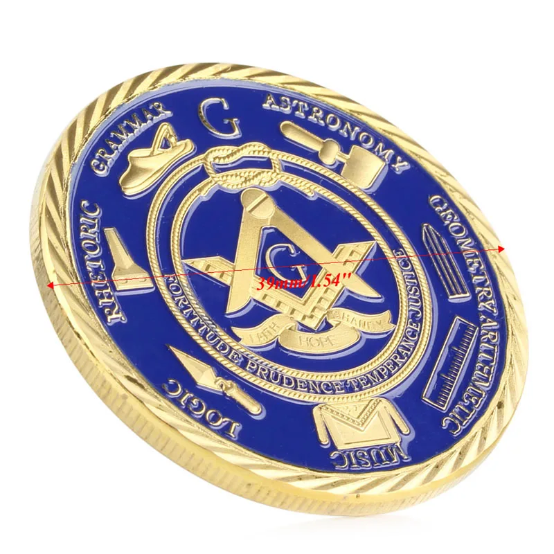 Gold Plated Masonic Brotherhood of Man Commemorative Challenge Coin Collection Mar28
Gold Plated Masonic Brotherhood of Man Commemorative Challenge Coin Collection Mar28