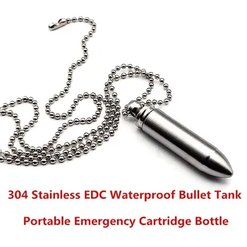 304 Stainless EDC Waterproof Bullet Tank Portable Emergency Cartridge Bottle For The Elderly Hanging Waterproof Tank A2167YPC
304 Stainless EDC Waterproof Bullet Tank Portable Emergency Cartridge Bottle For The Elderly Hanging Waterproof Tank A2167YPC