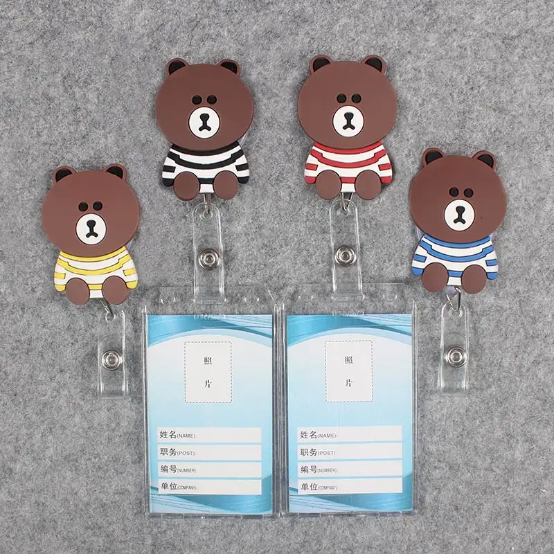 Badge Scroll Nurse Reel Cute Vertical PVC Character Scalable Colors Little Bear Nurse Exhibition ID Plastic Student Card Holder
Badge Scroll Nurse Reel Cute Vertical PVC Character Scalable Colors Little Bear Nurse Exhibition ID Plastic Student Card Holder