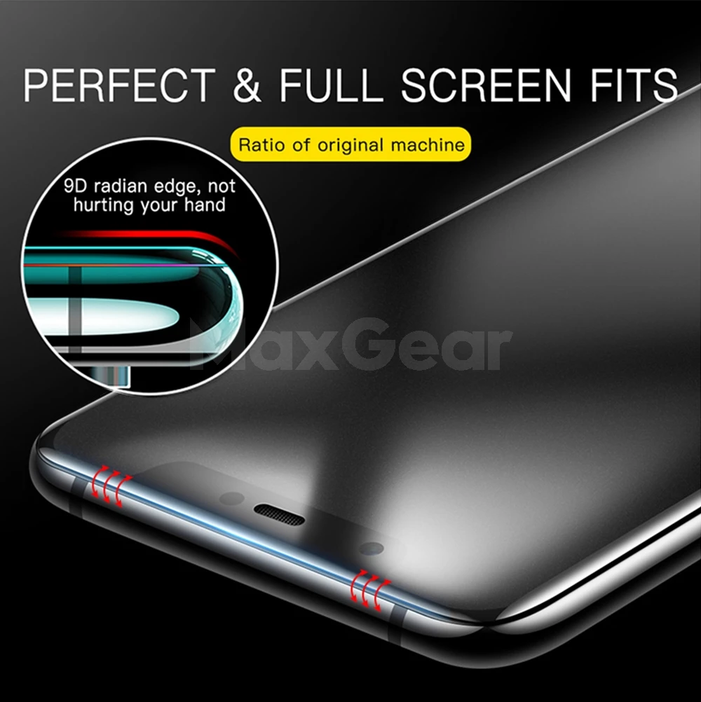 Изогнутое матовое закаленное стекло 9D с полным покрытием для Redmi 9 9A 9C Note 5 6 7 8 Pro 8A A2