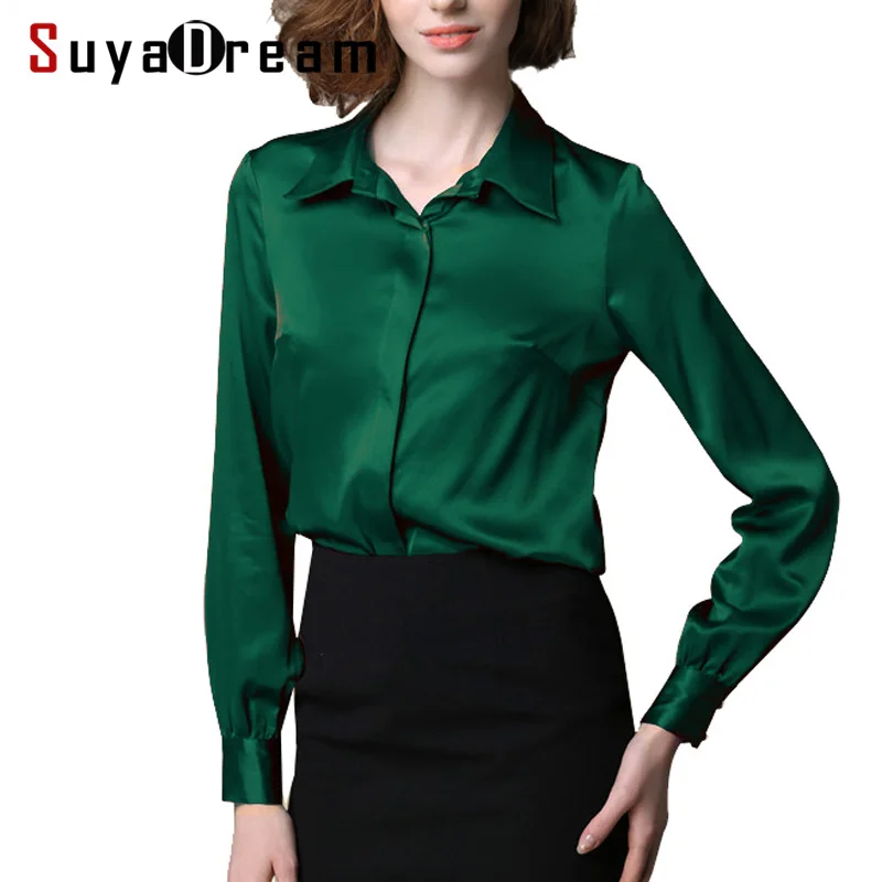 Women Silk Blouse long sleeve Solid shirt Blusas femininas Office lady Blouses CUSTOM MADE Plus size 2019 Spring Shirt
Women Silk Blouse long sleeve Solid shirt Blusas femininas Office lady Blouses CUSTOM MADE Plus size 2019 Spring Shirt