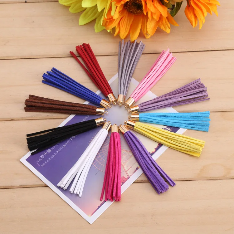 10pcs New Metal Cap 8cm Suede Tassel Pendant Jewelry Decoration Accessories DIY Crafts Gift Earrings Handmade Material
10pcs New Metal Cap 8cm Suede Tassel Pendant Jewelry Decoration Accessories DIY Crafts Gift Earrings Handmade Material