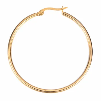 Gold Color Hiphop Small or Big Hoop Earrings Stainless Steel Jewelry Simple Style Trendy Circle Round Earrings Women Gift
Gold Color Hiphop Small or Big Hoop Earrings Stainless Steel Jewelry Simple Style Trendy Circle Round Earrings Women Gift