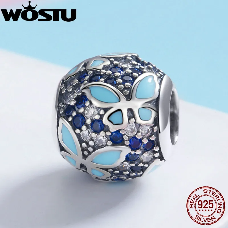 WOSTU Hot Sale 925 Sterling Silver Blue Butterfly Charm Bead For Luxury DIY Bracelet Bangle Silver Jewelry Making Gift FIC931
WOSTU Hot Sale 925 Sterling Silver Blue Butterfly Charm Bead For Luxury DIY Bracelet Bangle Silver Jewelry Making Gift FIC931