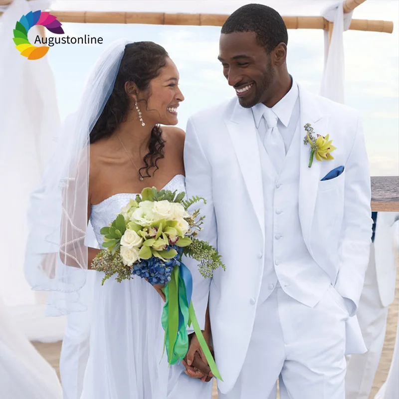 Wedding Suits For Man White Men Suits Bridegroom Groomsmen Custom Slim Fit Formal Blazer Tuxedo Tailor Costumes Best Man 3Pieces
Wedding Suits For Man White Men Suits Bridegroom Groomsmen Custom Slim Fit Formal Blazer Tuxedo Tailor Costumes Best Man 3Pieces