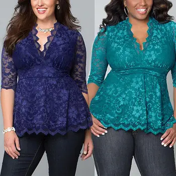 Womens Wide Lace Shirt Casual Long Sleeve V-neck wave edge Top plus SIZE XL to 5XL female T-shirt for women top
Womens Wide Lace Shirt Casual Long Sleeve V-neck wave edge Top plus SIZE XL to 5XL female T-shirt for women top