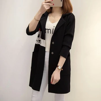 Autumn Winter Women Letter Jacquard Knitted Sweater Cardigan Korean Style Female Suit Collar Single Breasted Knitted Tops F490
Autumn Winter Women Letter Jacquard Knitted Sweater Cardigan Korean Style Female Suit Collar Single Breasted Knitted Tops F490