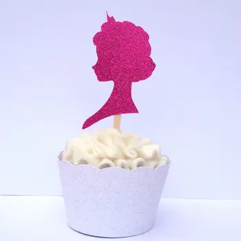 Glitter Princess Silhouette Cupcake Toppers girls birthday party Wedding Bridal Shower Engagement Hens Night Party food picks 
Glitter Princess Silhouette Cupcake Toppers girls birthday party Wedding Bridal Shower Engagement Hens Night Party food picks