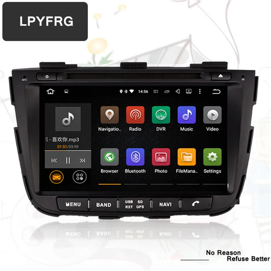HD 1024*600 ROM 64GB Octa Core android 10 0 автомобильный DVD GPS подходит для Kia Sorento 2012 2013 стерео радио