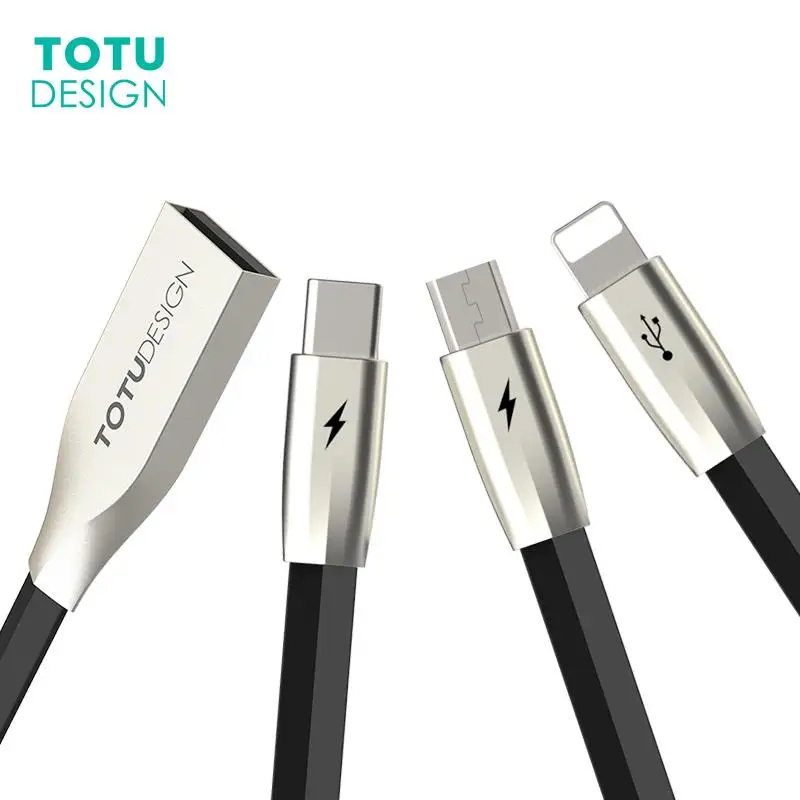 TOTU 3 in 1 for Android mobile phone USB cable for iPhone X 8 7 6 fast charging charger Micro Usb line type C type C USB cable
TOTU 3 in 1 for Android mobile phone USB cable for iPhone X 8 7 6 fast charging charger Micro Usb line type C type C USB cable