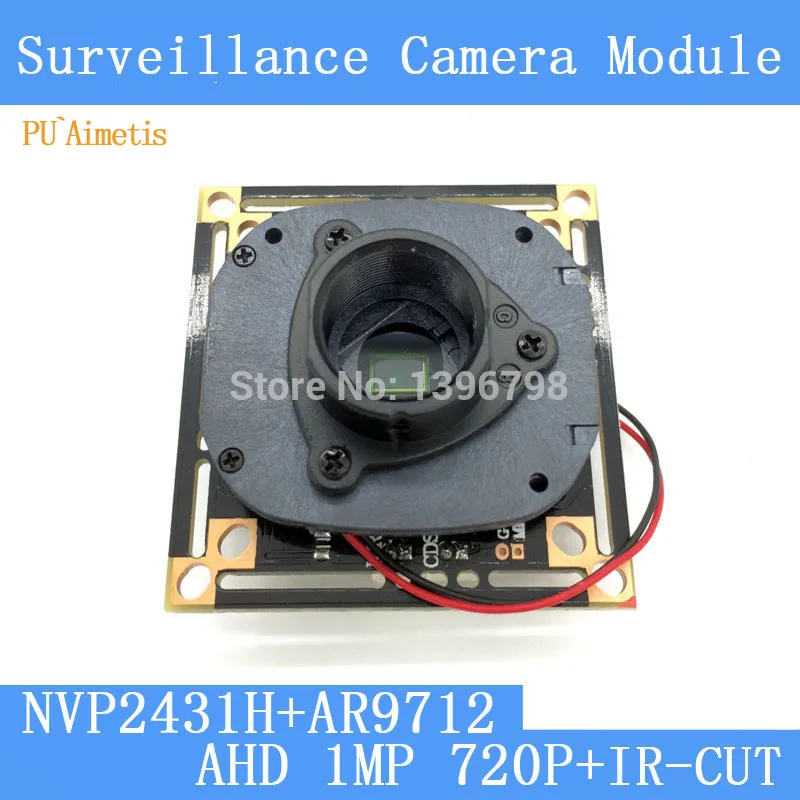 

PU`Aimetis 1MegaPixel 1280*720 AHD CCTV Camera Module Circuit Board , 1/4" CMOS NVP2431H+ OV9712+ HD IR-CUT dual-filter switch