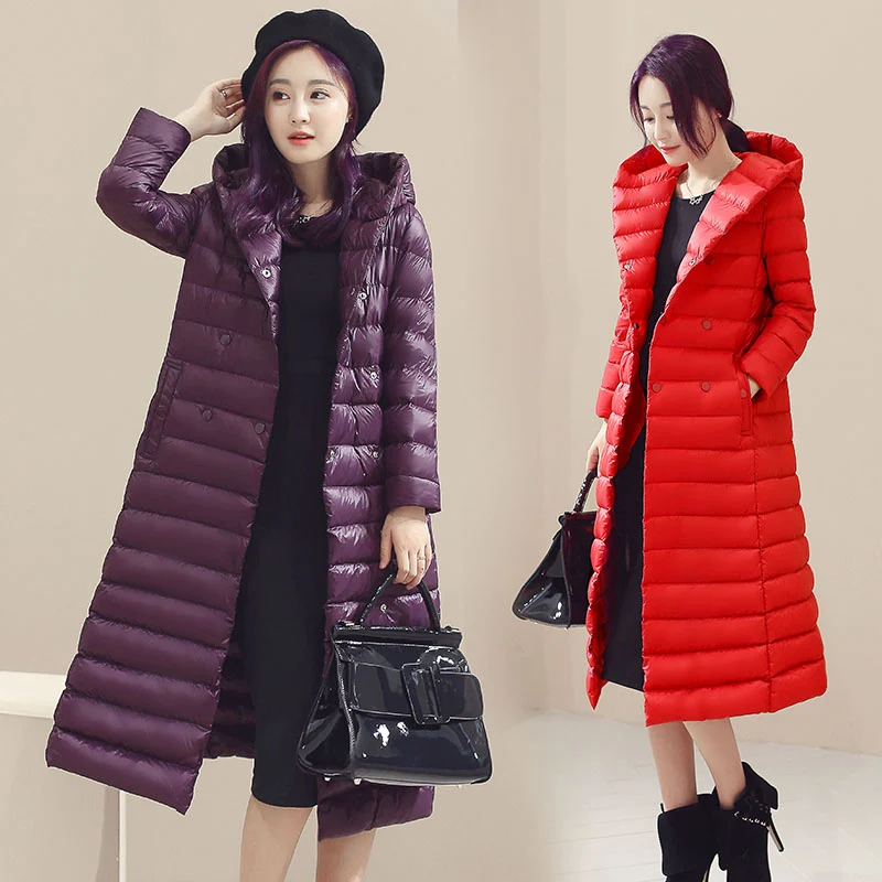 2023 Winter Plus Size 3XL Women's Long Down Jacket Winter White Duck Down Hooded Cotton Coat Double-breasted Parkas Down Jacket
2023 Winter Plus Size 3XL Women's Long Down Jacket Winter White Duck Down Hooded Cotton Coat Double-breasted Parkas Down Jacket
