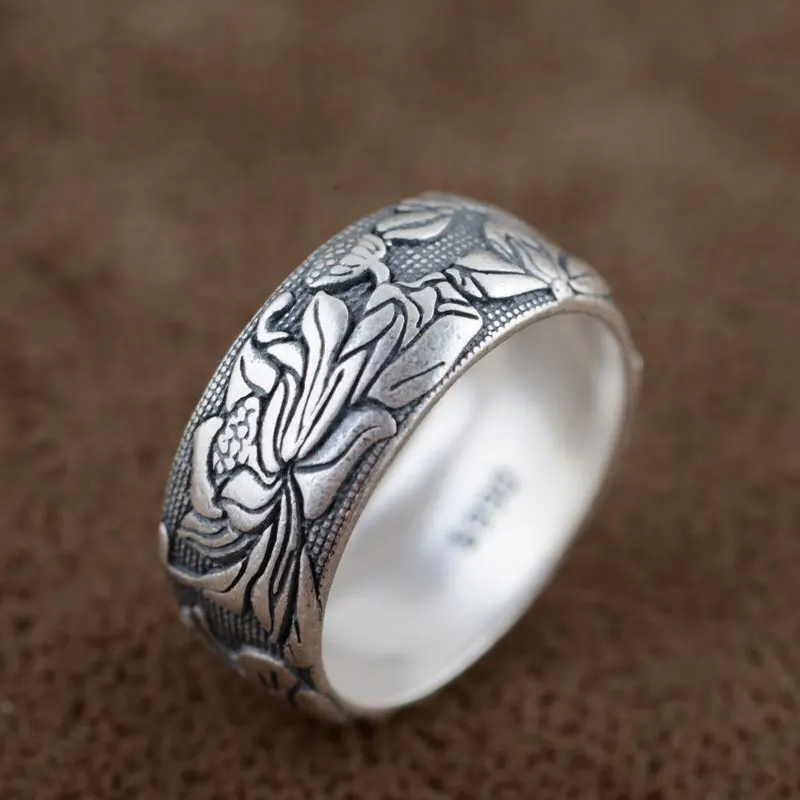 GZ 925 Sterling Silver Ring Flower anillos Punk Good Luck Romantic S990 Thai Silver Rings for Women Men Jewelry Big Size
GZ 925 Sterling Silver Ring Flower anillos Punk Good Luck Romantic S990 Thai Silver Rings for Women Men Jewelry Big Size