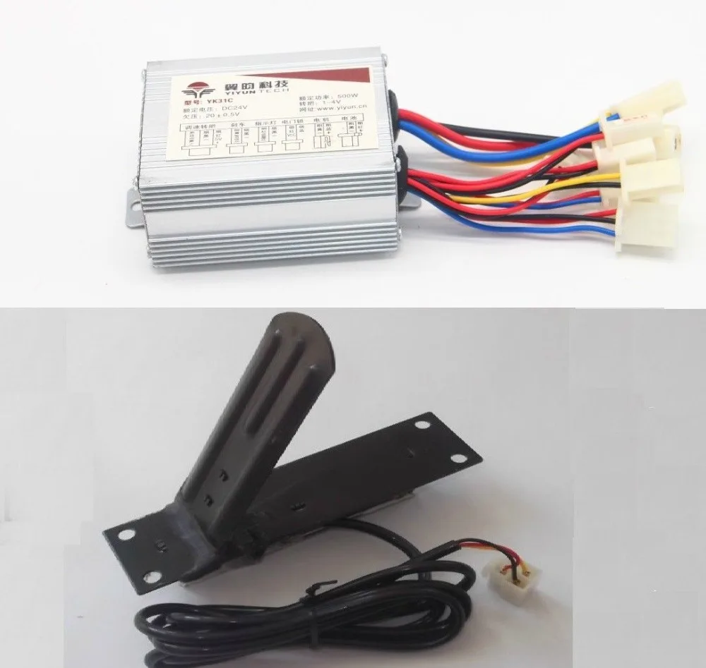 E-bike 24V 500W Motor Brushed Controller Speed Control Box + Foot Throttle Pedal Accelerator
E-bike 24V 500W Motor Brushed Controller Speed Control Box + Foot Throttle Pedal Accelerator