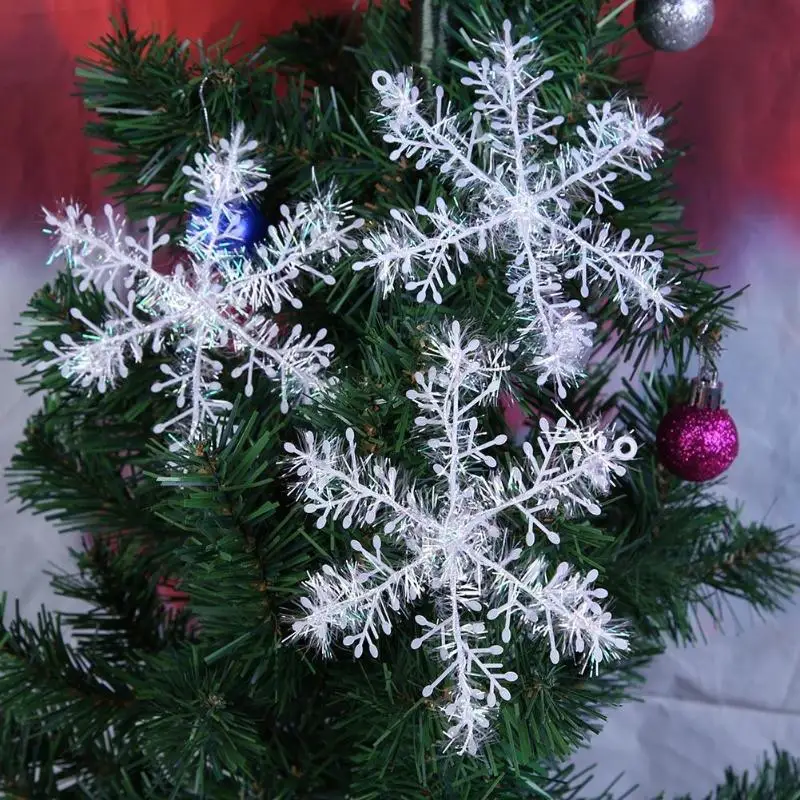 10Pcs White Snowflake Christmas Decortions for Home Christmas Tree Ornaments Holiday Festival Party Home Decor
10Pcs White Snowflake Christmas Decortions for Home Christmas Tree Ornaments Holiday Festival Party Home Decor