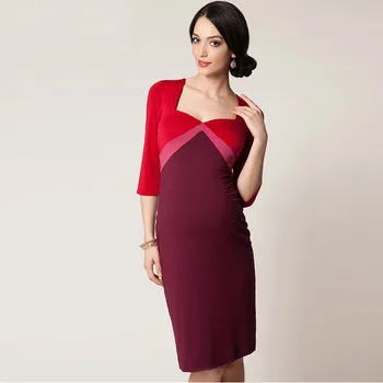 Maternity Women Dress Summer Half Sleeve Square Neck Knee Length Dress New Moms Patchwork Color Fashion Slim Fit Sexy Dresses
Maternity Women Dress Summer Half Sleeve Square Neck Knee Length Dress New Moms Patchwork Color Fashion Slim Fit Sexy Dresses