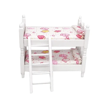 1 PC Mini Educational Wooden Pretend Play Learning 1:12 Doll House Toy Bunk Bed Toy for Mini House Decor Kids Play
1 PC Mini Educational Wooden Pretend Play Learning 1:12 Doll House Toy Bunk Bed Toy for Mini House Decor Kids Play