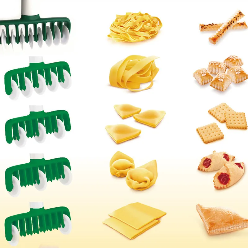 Pasta machine Cake Cutting Easy Use Bread Making Non Stick Reusable noodle maker Dough Biscuit Cookie Roller Docker Pie machine
Pasta machine Cake Cutting Easy Use Bread Making Non Stick Reusable noodle maker Dough Biscuit Cookie Roller Docker Pie machine