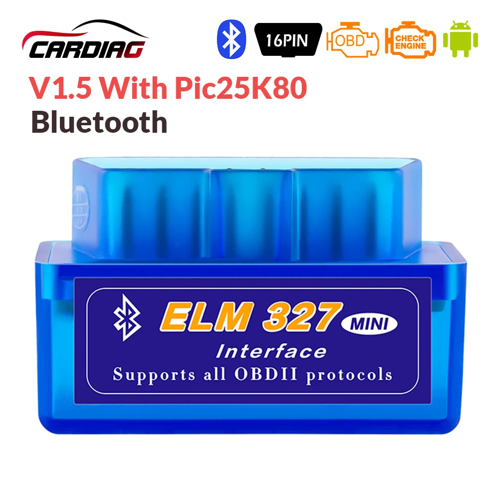 Super Mini ELM327 V1.5 Bluetooth OBD2 Auto Diagnostic Tool ELM 327 Works On Android/Windows Elm-327 OBDII Car Adapter
Super Mini ELM327 V1.5 Bluetooth OBD2 Auto Diagnostic Tool ELM 327 Works On Android/Windows Elm-327 OBDII Car Adapter