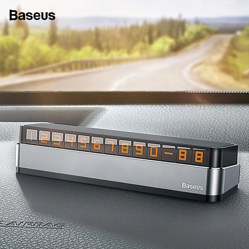 Baseus Car Temporary Parking Card Phone Number Car Phone Holder Luminous Telephone Number Plate Car Park Car-styling Accessories
Baseus Car Temporary Parking Card Phone Number Car Phone Holder Luminous Telephone Number Plate Car Park Car-styling Accessories