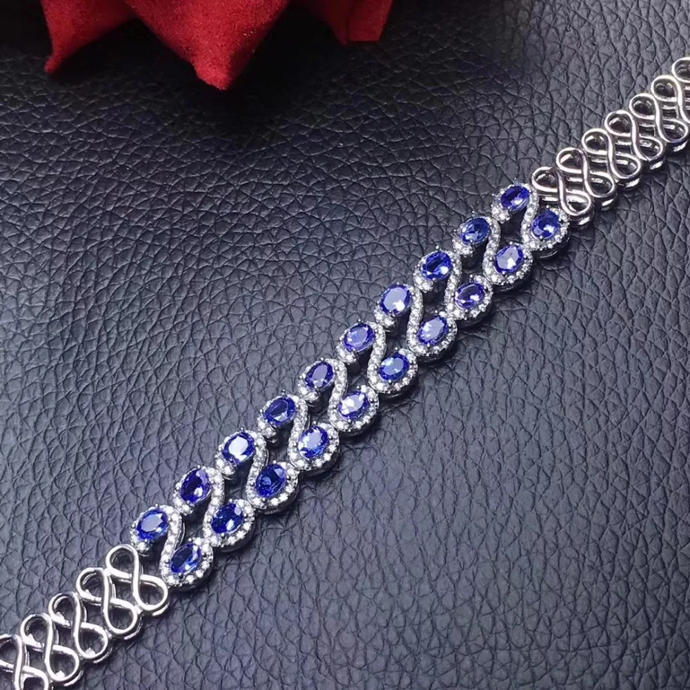 Natural blue tanzanite Bracelet Natural gemstone Bracelet 925 silver bracelet Fashion chain geometry Female party gift jewelry
Natural blue tanzanite Bracelet Natural gemstone Bracelet 925 silver bracelet Fashion chain geometry Female party gift jewelry