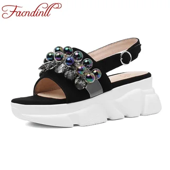 FACNDINLL high quality women sandals new fashion genuine leather wedges high heels string bead woman dress casual shoes big size
FACNDINLL high quality women sandals new fashion genuine leather wedges high heels string bead woman dress casual shoes big size