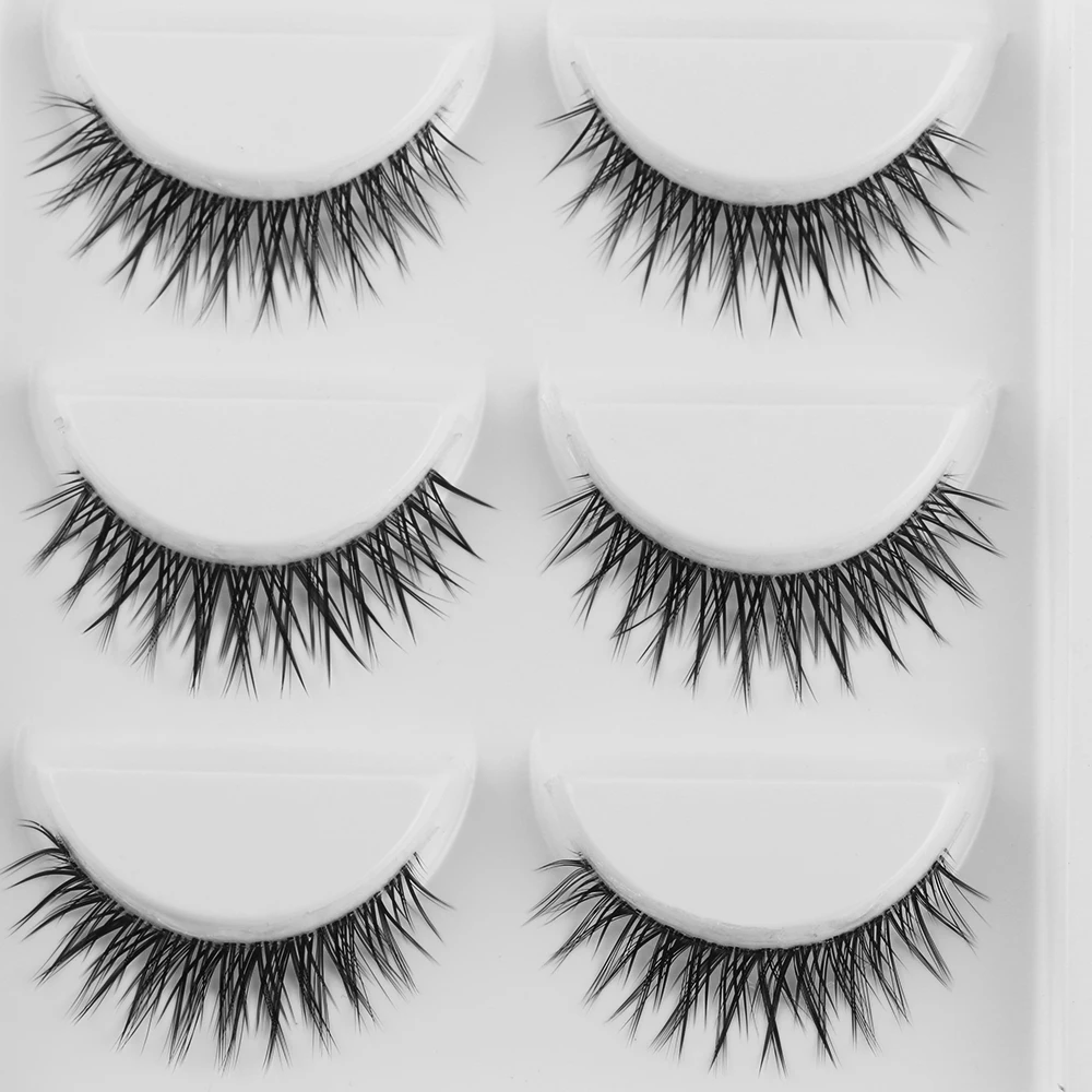 Natural Mink Hair False Eyelashes 5 Pairs 3D Cross Extension Wispy Long Hand Made Full Strips Lashes Woman's Fashion Makeup Tool
Natural Mink Hair False Eyelashes 5 Pairs 3D Cross Extension Wispy Long Hand Made Full Strips Lashes Woman's Fashion Makeup Tool