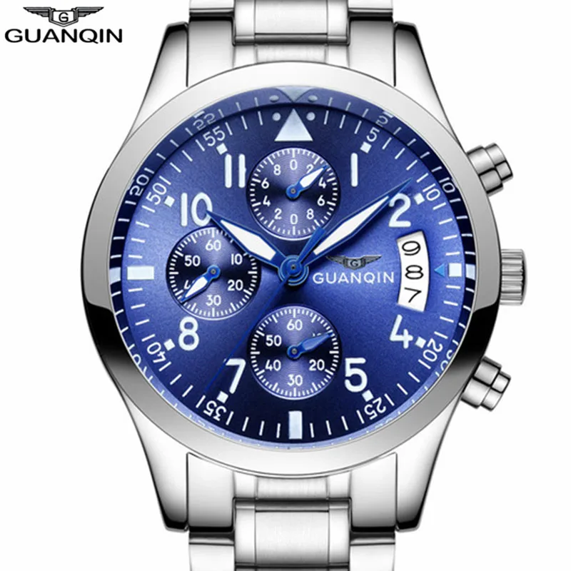 2018 GUANQIN Mens Watches Top Brand Luxury Man Quartz Watch IW Men C Sport Stainless Steel Waterproof Clock relogio masculino A
2018 GUANQIN Mens Watches Top Brand Luxury Man Quartz Watch IW Men C Sport Stainless Steel Waterproof Clock relogio masculino A