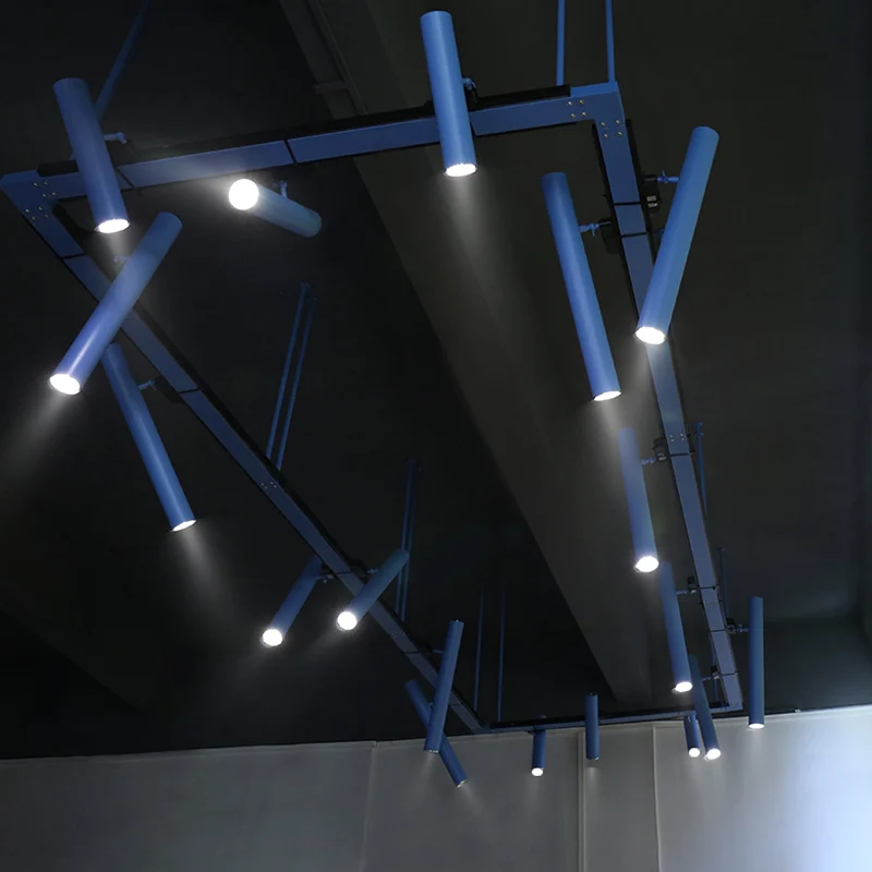 Led spotlights mounted fashion industrial wind chandelier background wall long pole rail office personality long track light
Led spotlights mounted fashion industrial wind chandelier background wall long pole rail office personality long track light