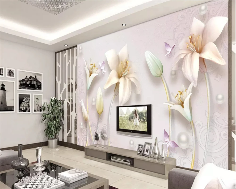 beibehang wallpaper 3d on the wall Wallpaper home decoration custom embossed lily flower wallpaper TV background 3d wallpaper
beibehang wallpaper 3d on the wall Wallpaper home decoration custom embossed lily flower wallpaper TV background 3d wallpaper