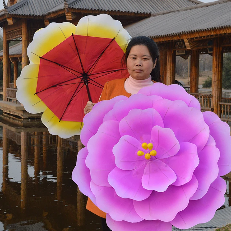 Dance props Peony umbrella stage performance Umbrella large dance evening Handflower Games Opening Ceremony props
Dance props Peony umbrella stage performance Umbrella large dance evening Handflower Games Opening Ceremony props