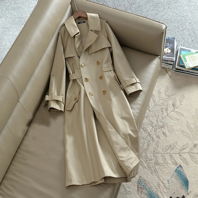2019 Autumn New Women's Casual trench coat oversize double row of buckle Vintage Washed Outwear Loose Clothing
2019 Autumn New Women's Casual trench coat oversize double row of buckle Vintage Washed Outwear Loose Clothing