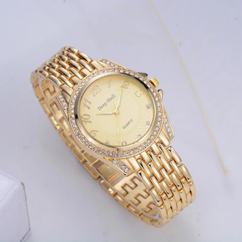 

DEEPSHELL Watches 2017 Fashion Female Women Watch Quartz Bracelet Crystal Diamond Wristwatches Ladies Girl Relogio Feminino Saat