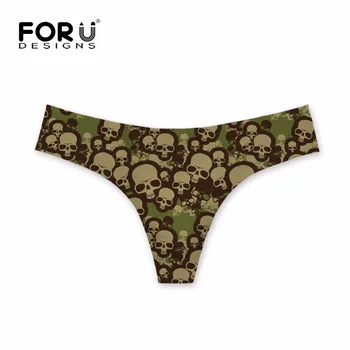 FORUDESIGNS Sexy Lingerie Women G-strings Seamless Panties Female Underwear 3D Skull Heads Printed g Strings Bragas Mujer Briefs
FORUDESIGNS Sexy Lingerie Women G-strings Seamless Panties Female Underwear 3D Skull Heads Printed g Strings Bragas Mujer Briefs