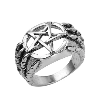 New Design Cool Punk Big Pentacle Pentagram Ring For Man and Boys Punk Vintage Trend Man's Ring Fashion Party Biker Jewelry
New Design Cool Punk Big Pentacle Pentagram Ring For Man and Boys Punk Vintage Trend Man's Ring Fashion Party Biker Jewelry