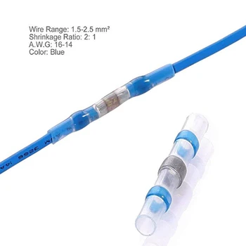 Color coded Wire Connectors Dual-walled Hot melt adhesive Practical Durable Solder Polyolefin tubing New
Color coded Wire Connectors Dual-walled Hot melt adhesive Practical Durable Solder Polyolefin tubing New