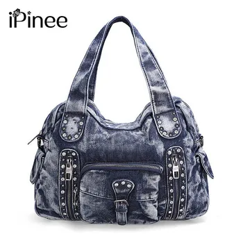 iPinee Rock Style Fashion Totes Women Denim Handbags Casual Shoulder Bags Vintage Demin Blue Handle Bags Bolsa Large Travel Bags
iPinee Rock Style Fashion Totes Women Denim Handbags Casual Shoulder Bags Vintage Demin Blue Handle Bags Bolsa Large Travel Bags