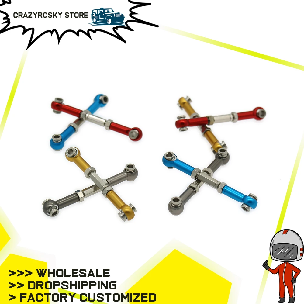 RCAWD 2PCS Alloy Rear Suspension Arm Tie Rod 42-52mm For Rc Hobby Model Car 1/14 Lc Racing Full Series HM6124 Rod End RC Parts
RCAWD 2PCS Alloy Rear Suspension Arm Tie Rod 42-52mm For Rc Hobby Model Car 1/14 Lc Racing Full Series HM6124 Rod End RC Parts