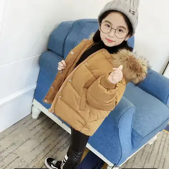 Winter 2017 Children's Clothing Cotton Children's Down Outerwear Girls Dull Kids' Jacket Medium-long thick cotton-padded jacket
Winter 2017 Children's Clothing Cotton Children's Down Outerwear Girls Dull Kids' Jacket Medium-long thick cotton-padded jacket